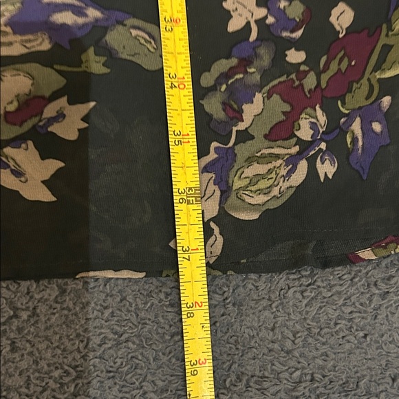 Converse Green Floral, Sheer, Mini Dress - Picture 9 of 9